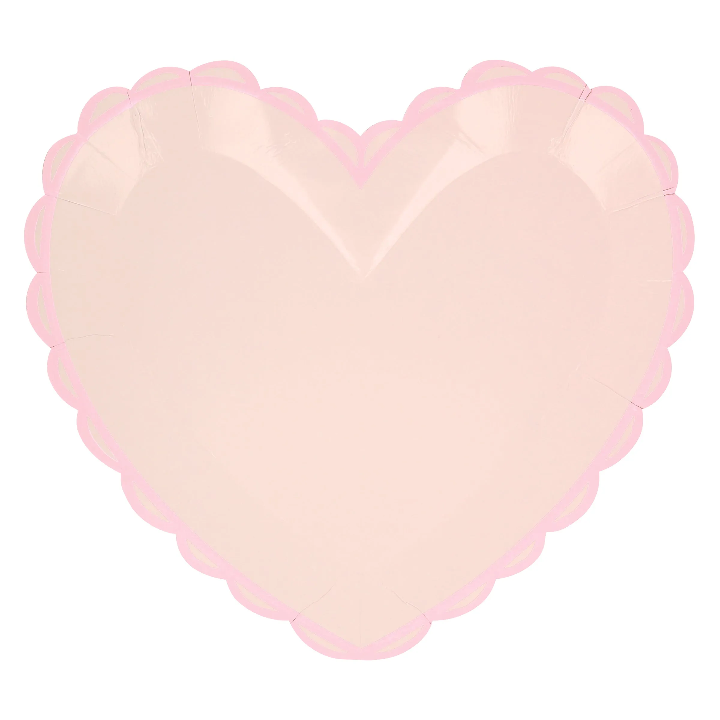 Pastel Heart Large Plates (x 8)